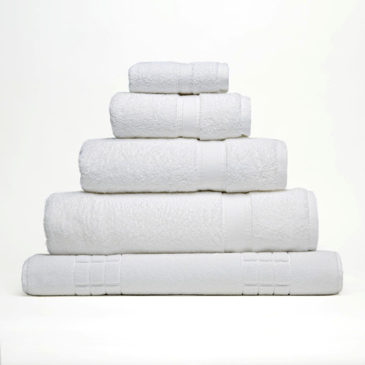 Pegasus Textiles Oasis Luxury Hotel & Spa Quality White Towels - 600gsm